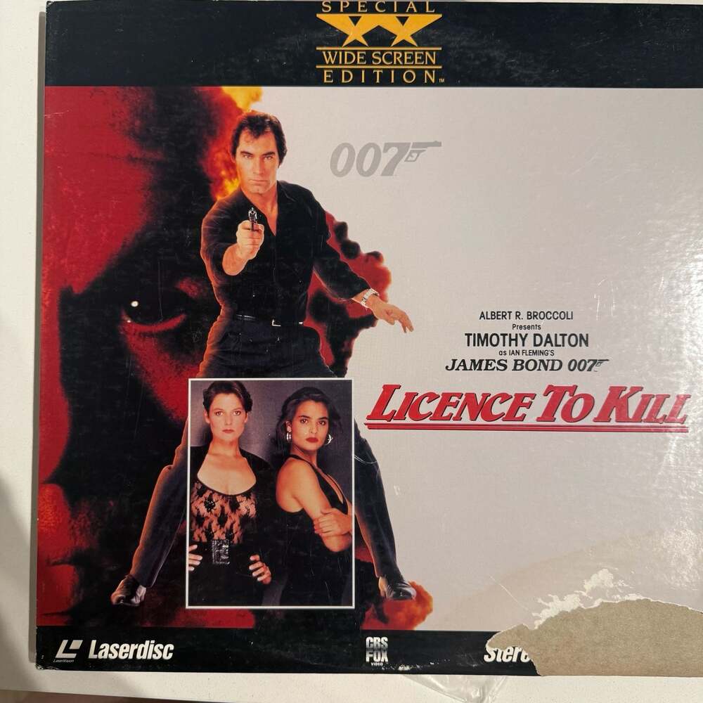 James Bond 007 Licence To Kill Laserdisc Special Wide Screen Edition